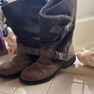 Roxy Brown and Tan Buckle Boots